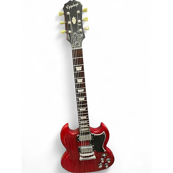 Used Epiphone INSPIRED BY GIBSON SG Cherry Solid Body Electric Guitar