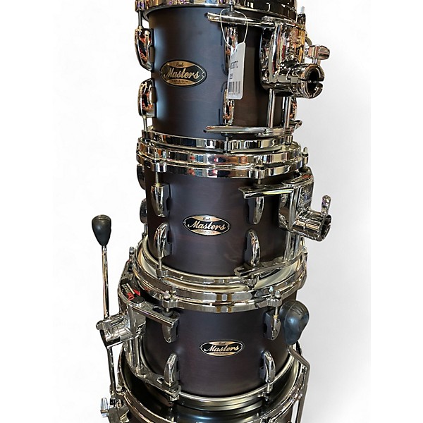 Used 2022 Pearl 5 Piece Masters Maple/Gum Satin Mahogany Drum Kit 6 Used 2022 Pearl 5 Piece Masters Maple/Gum Satin Mahogany Drum Kit