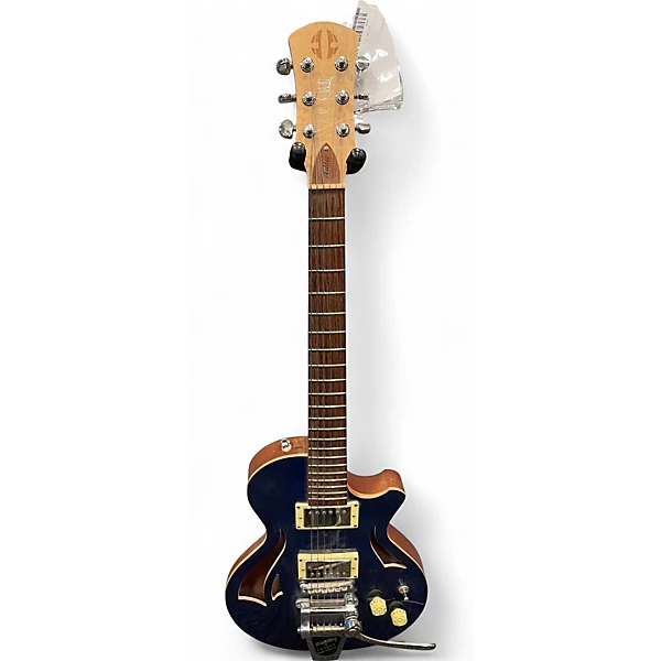 Used CMG Guitars Ashlee Baltic Blue Hollow Body Electric Guitar