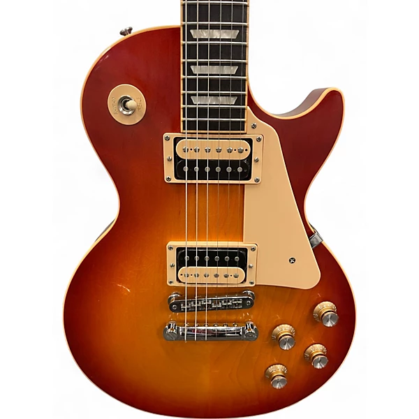 Used 2009 Gibson Les Paul Traditional Pro Heritage Cherry Sunburst Solid Body Electric Guitar 6 Used 2009 Gibson Les Paul Traditional Pro Heritage Cherry Sunburst Solid Body Electric Guitar