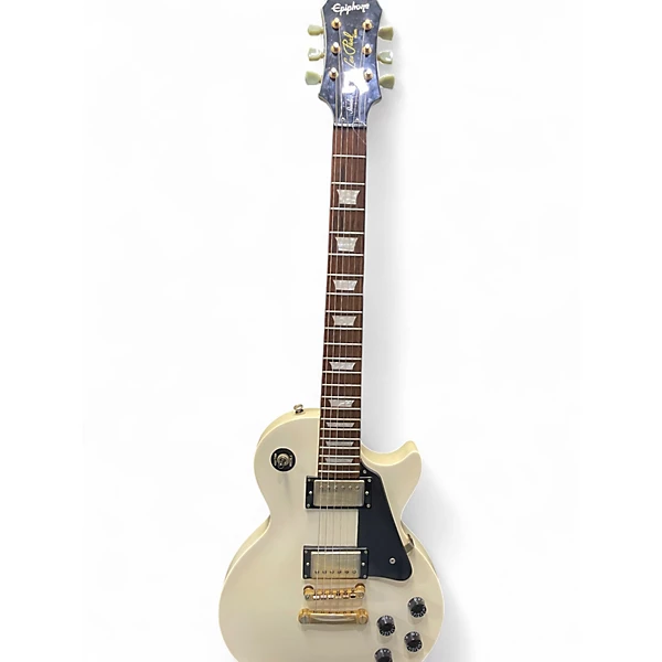 Used Epiphone Les Paul Studio Deluxe Alpine White Solid Body Electric Guitar