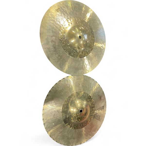 Used Zildjian13in custom hybrid hi hats Cymbal