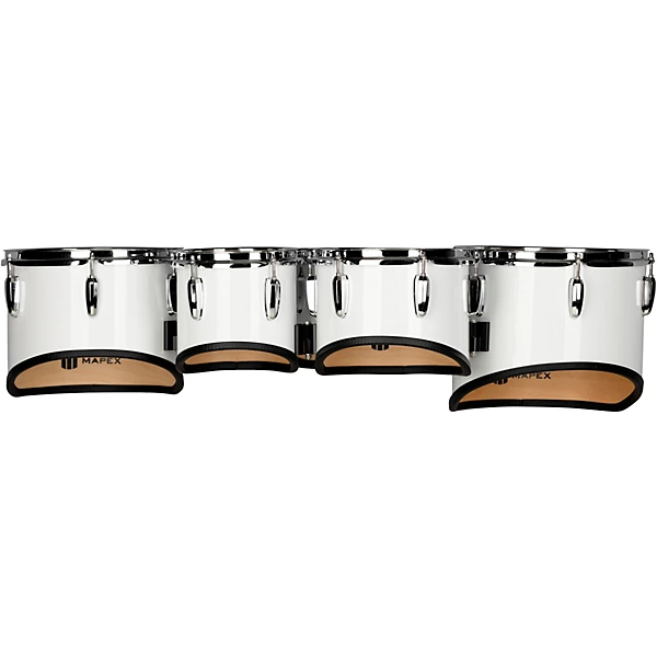 Mapex Qualifier Series Small Tenor Marching Quint 6, 8, 10, 12, 13 in. Gloss White
