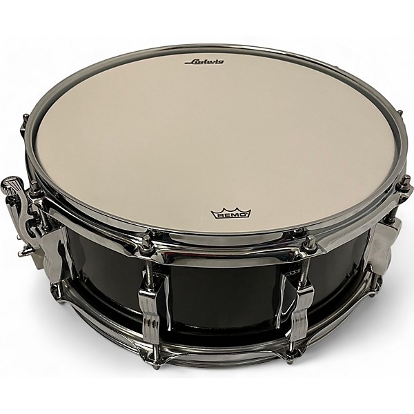 Used Remo 5X14 Ludwig Classic Maple Drum Maple Red