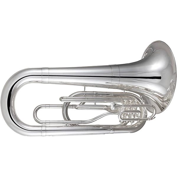 King KMT410 Performance Series 3-Valve BBb Marching Tuba Silver plated