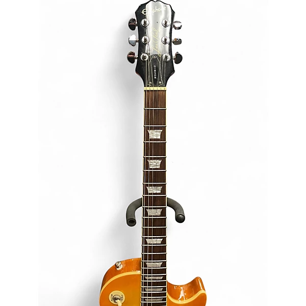 Used Epiphone Les Paul Butterscotch Solid Body Electric Guitar 6 Used Epiphone Les Paul Butterscotch Solid Body Electric Guitar