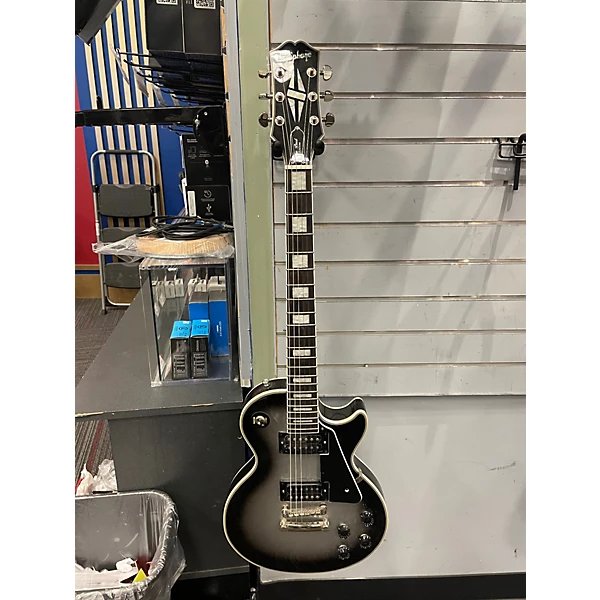 Used Epiphone Les Paul Custom Silverburst Solid Body Electric Guitar