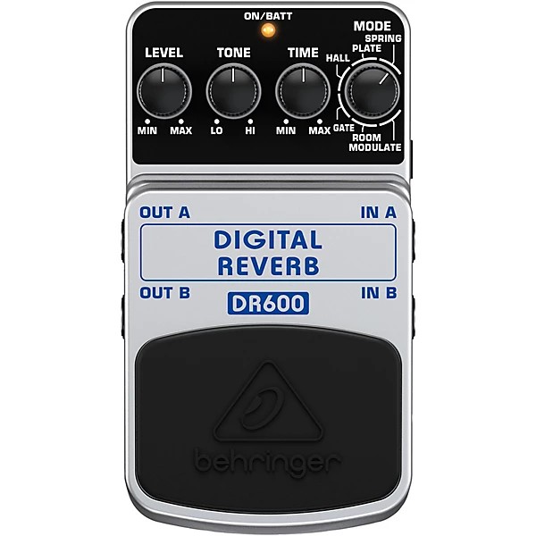 Behringer DR600 Digital Stereo Reverb Guitar Effects Pedal