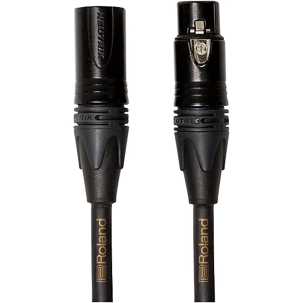Roland Gold Series XLR Microphone Cable 25 ft. Black