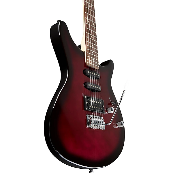 Rogue Rocketeer Electric Guitar Pack Wine Burst 12 Rogue Rocketeer Electric Guitar Pack Wine Burst