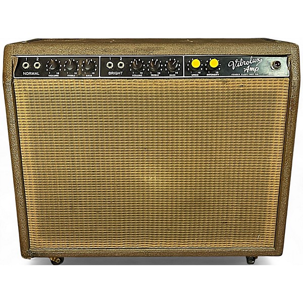 Vintage 1960s Fender Vibrolux Tube Guitar Combo Amp