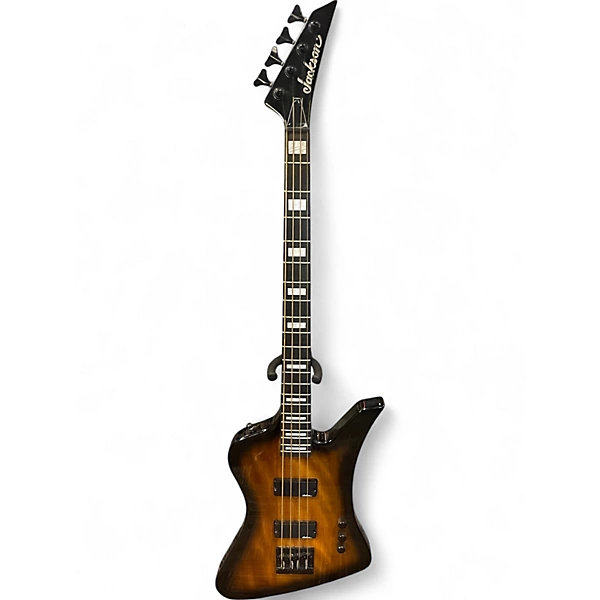 Used Jackson Kelly Bird JS3Q Vintage Sunburst Electric Bass Guitar