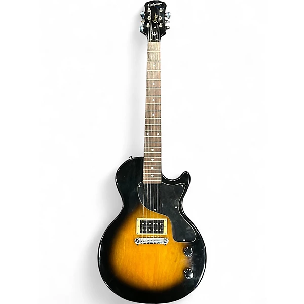 Used Epiphone Les Paul Junior Single Cut 2 Tone Sunburst Solid Body Electric Guitar