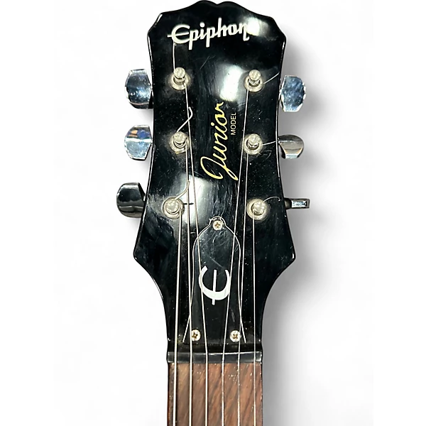 Used Epiphone Les Paul Junior Single Cut 2 Tone Sunburst Solid Body Electric Guitar 6 Used Epiphone Les Paul Junior Single Cut 2 Tone Sunburst Solid Body Electric Guitar