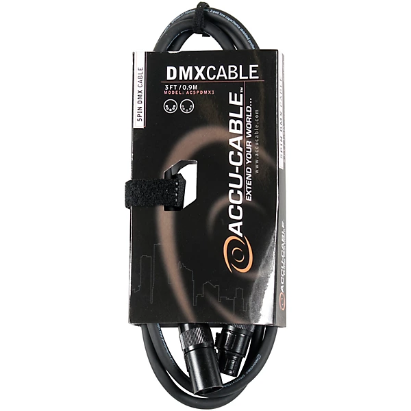 American DJ 5-Pin DMX Lighting Cable 3 ft.