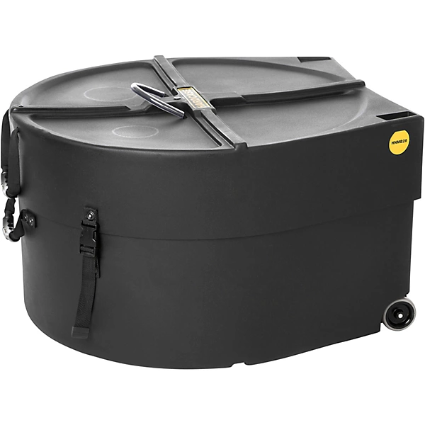 HARDCASE Marching Bass Drum Case with Wheels 26 in.