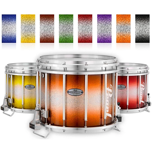 Pearl Championship Maple Varsity FFX Marching Snare Drum Burst Finish 13 x 11 in. Blue Silver #960