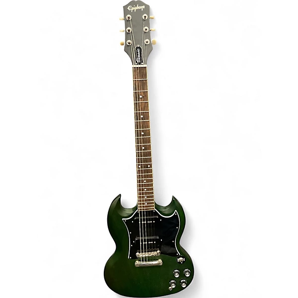 Used Epiphone SG Green Solid Body Electric Guitar