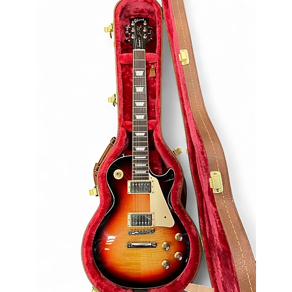 Used Gibson Les Paul Standard 3 Tone Sunburst Solid Body Electric Guitar