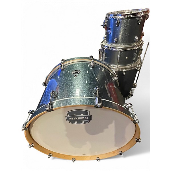 Used Mapex 4 Piece Mars Blue Drum Kit