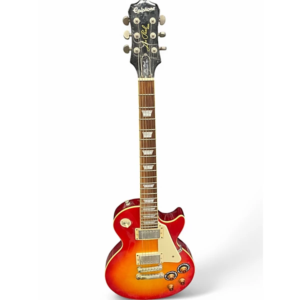 Used Epiphone Les Paul Standard Pro Cherry Sunburst Solid Body Electric Guitar