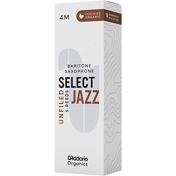 D'Addario Woodwinds Select Jazz, Baritone Saxophone - Unfiled,Box of 5 4M 6 D'Addario Woodwinds Select Jazz, Baritone Saxophone - Unfiled,Box of 5 4M