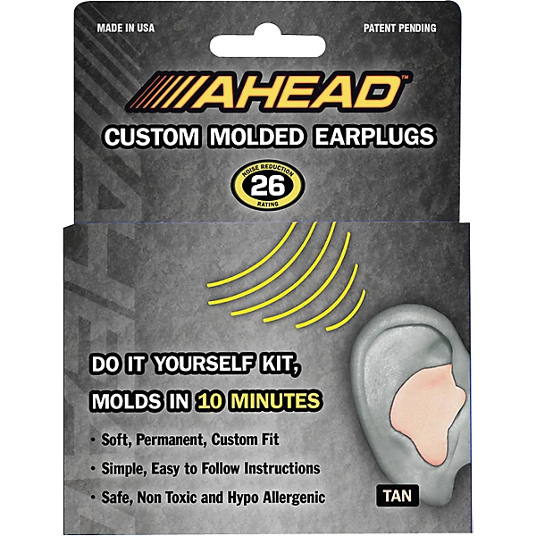Ahead Custom Molded Earplugs Tan