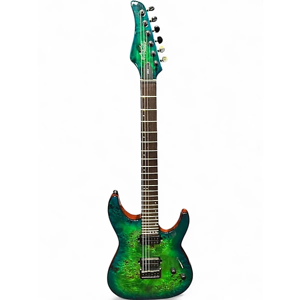 Used Schecter Guitar Research CR-6 AQUA BURST Solid Body Electric Guitar