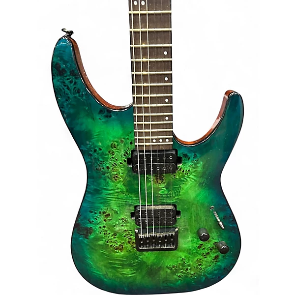 Used Schecter Guitar Research CR-6 AQUA BURST Solid Body Electric Guitar 4 Used Schecter Guitar Research CR-6 AQUA BURST Solid Body Electric Guitar