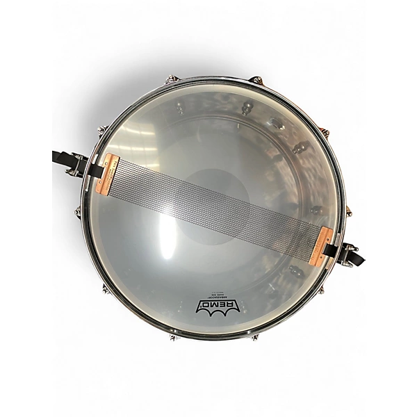 Used Mapex 14X6.5 Black Panther Persuader Antique Nickel Plated Drum 6 Used Mapex 14X6.5 Black Panther Persuader Antique Nickel Plated Drum