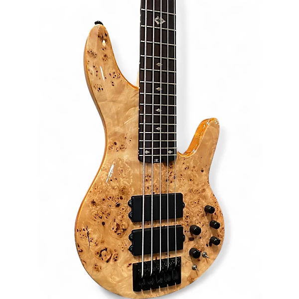 Used Michael Kelly Pinnacle 5 Buckeye Burl Electric Bass Guitar 4 Used Michael Kelly Pinnacle 5 Buckeye Burl Electric Bass Guitar