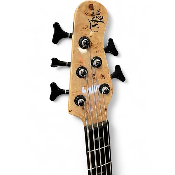 Used Michael Kelly Pinnacle 5 Buckeye Burl Electric Bass Guitar 6 Used Michael Kelly Pinnacle 5 Buckeye Burl Electric Bass Guitar
