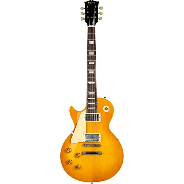 Gibson Custom 1958 Les Paul Standard Reissue VOS Left-Handed Electric Guitar Lemon Burst 6 Gibson Custom 1958 Les Paul Standard Reissue VOS Left-Handed Electric Guitar Lemon Burst