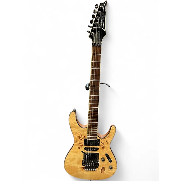 Used Ibanez S770P S Series Poplar Burl Solid Body Electric Guitar