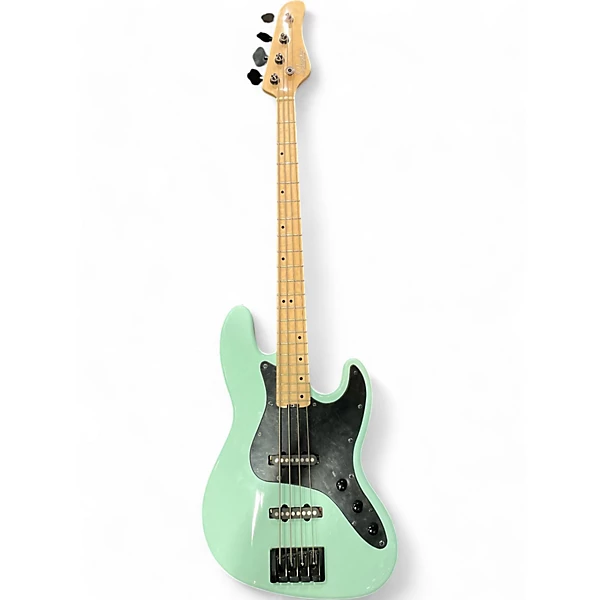 Used Schecter Guitar Research J4 Emerald Green Electric Bass Guitar