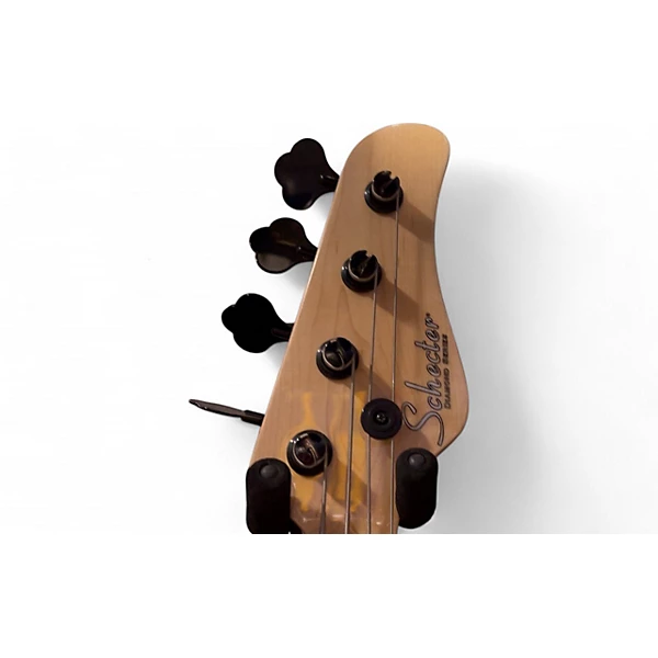 Used Schecter Guitar Research J4 Emerald Green Electric Bass Guitar 4 Used Schecter Guitar Research J4 Emerald Green Electric Bass Guitar