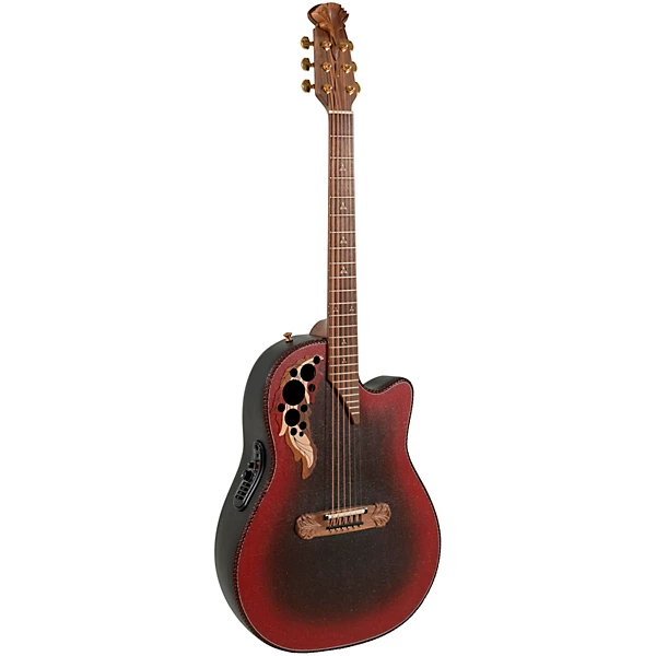 Ovation 2087GT Adamas Series Deep Contour Acoustic-Electric Guitar Reverse Red Burst 6 Ovation 2087GT Adamas Series Deep Contour Acoustic-Electric Guitar Reverse Red Burst