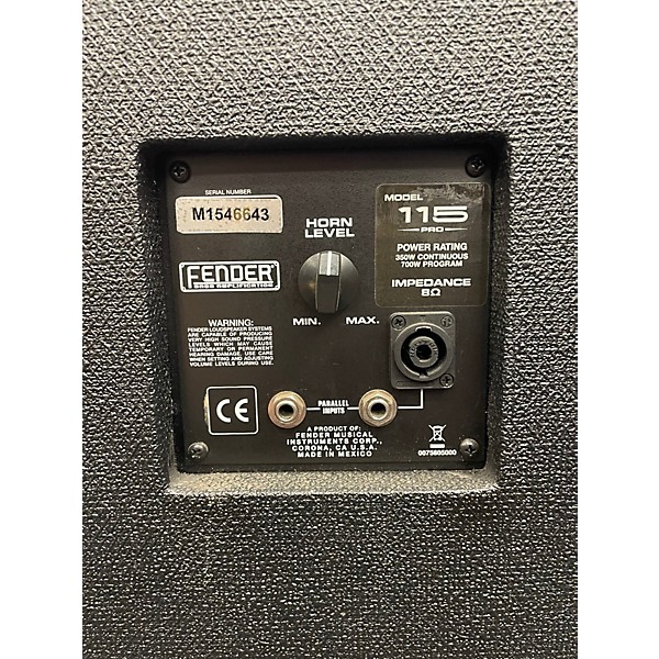 Used Fender Bassman Pro 115 1x15 Neo Bass Cabinet 6 Used Fender Bassman Pro 115 1x15 Neo Bass Cabinet