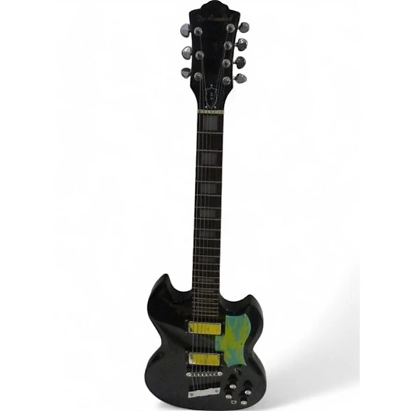 Used DeArmond S-67 Black Solid Body Electric Guitar