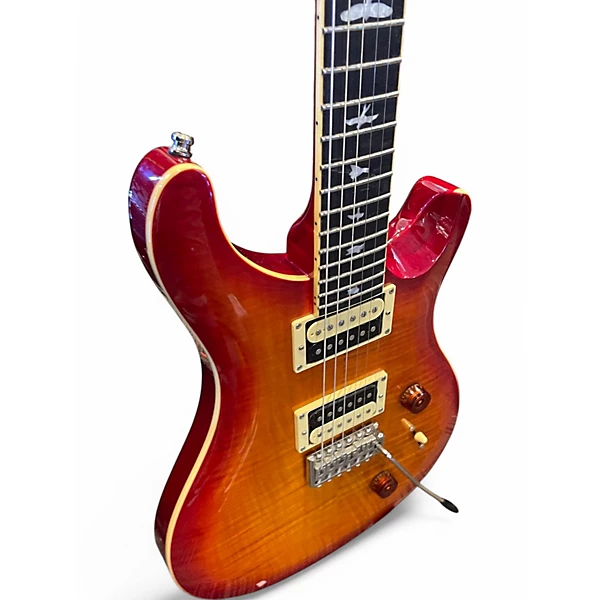 Used PRS SE Custom 24 Cherry Sunburst Solid Body Electric Guitar 4 Used PRS SE Custom 24 Cherry Sunburst Solid Body Electric Guitar