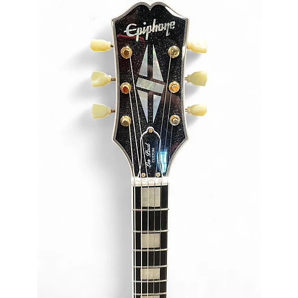 Used Epiphone Les Paul CustomP90 Black Solid Body Electric Guitar 4 Used Epiphone Les Paul CustomP90 Black Solid Body Electric Guitar
