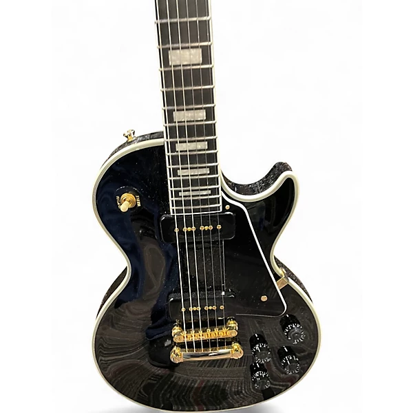 Used Epiphone Les Paul CustomP90 Black Solid Body Electric Guitar 6 Used Epiphone Les Paul CustomP90 Black Solid Body Electric Guitar
