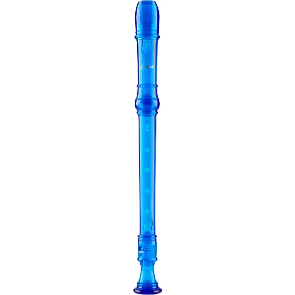 Lyons Premium 3-Piece Translucent Soprano Recorder Transparent Blue