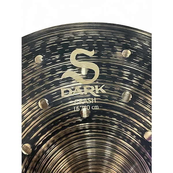 Used Zildjian 16in S Family Dark Crash Cymbal 4 Used Zildjian 16in S Family Dark Crash Cymbal