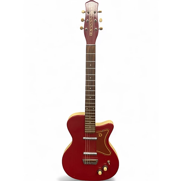 Used Danelectro 57 Maroon Solid Body Electric Guitar