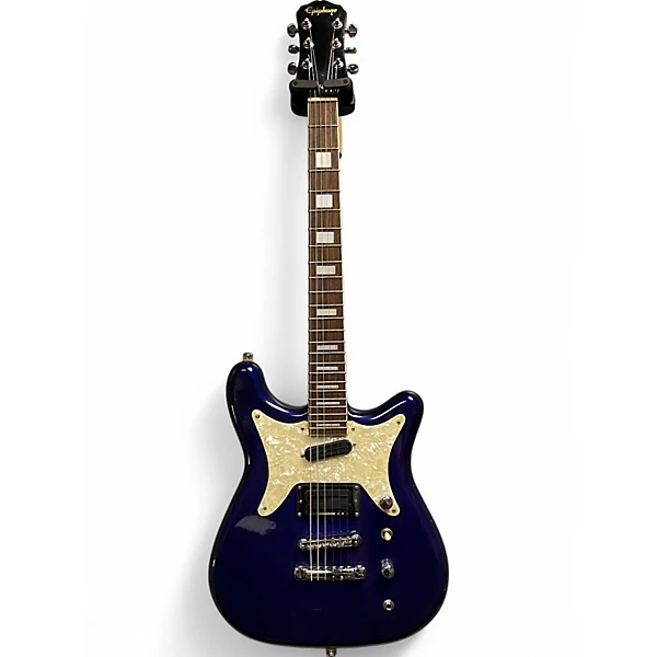 Used 1997 Epiphone CORONET Blue Solid Body Electric Guitar