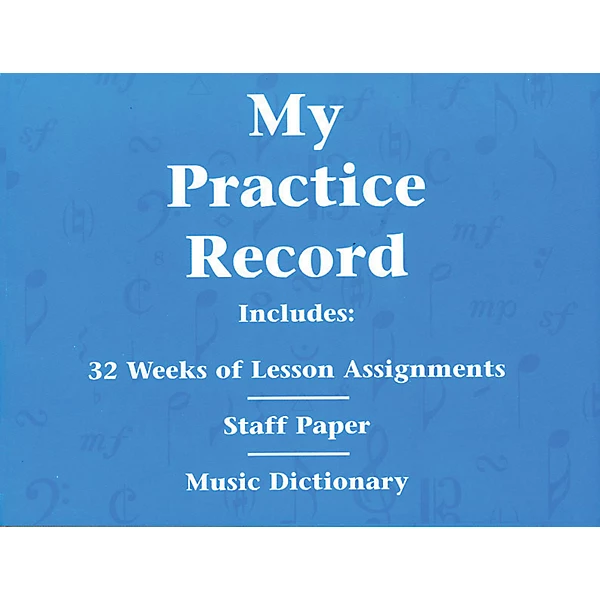 Hal Leonard My Practice Record Book - Includes 32 weeks of lesson assignments and a music dictionary