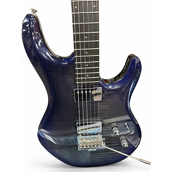 Used Sterling by Music Man LK100 Blue Sunburst Solid Body Electric Guitar