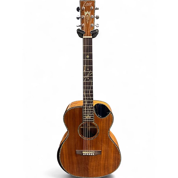 Used Zaar Z690E NATURAL KOA Acoustic Electric Guitar
