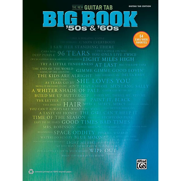 Alfred The New Guitar TAB Big Book'50s & '60s
